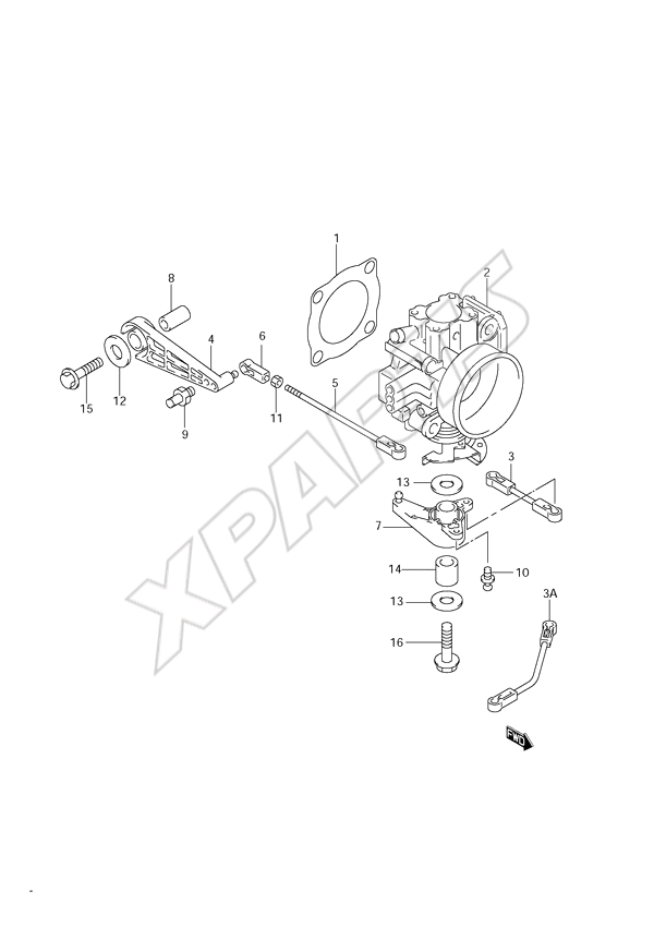  Throttle Body til Suzuki motor